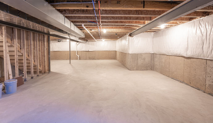 Basement water proofing