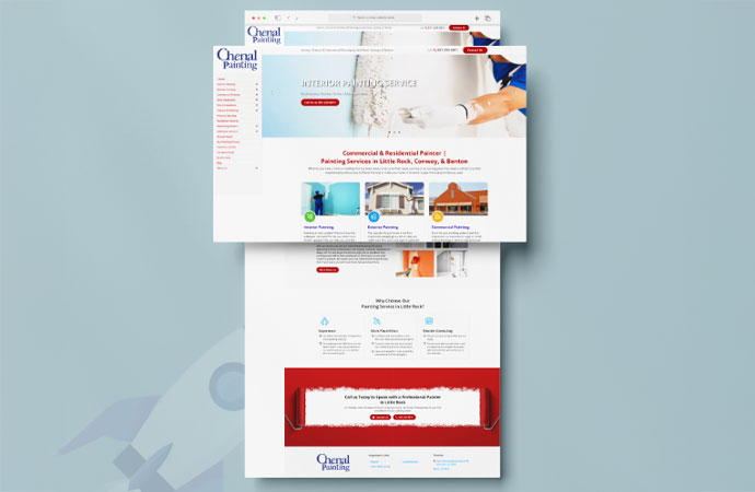 Chenal painting company website view