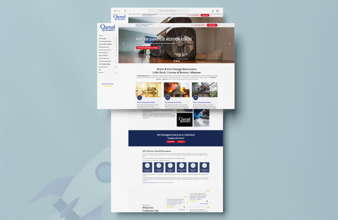 Chenal restoration website view