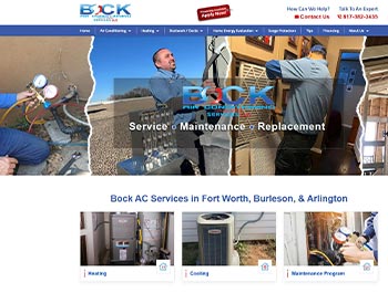 Bock Air Conditioning Services Home Page