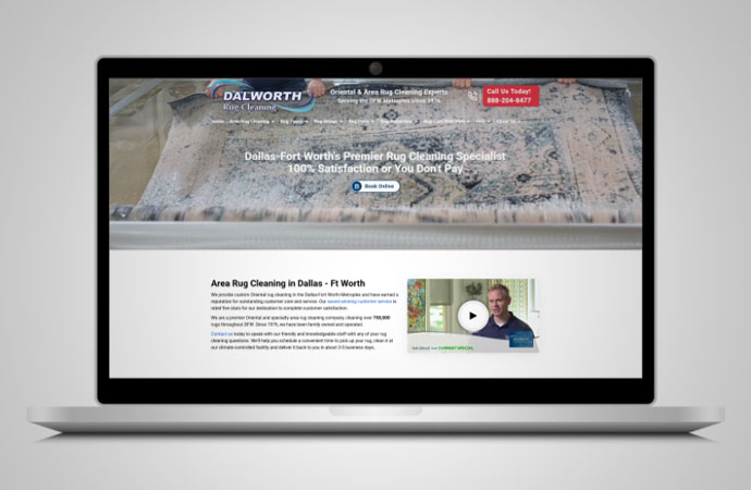 Dalworth Rug Cleaning website preview