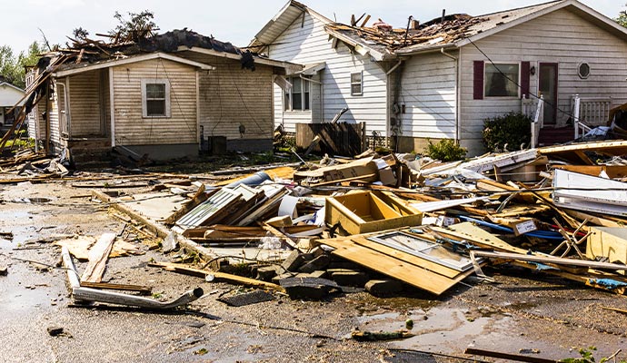 Disaster damaged property