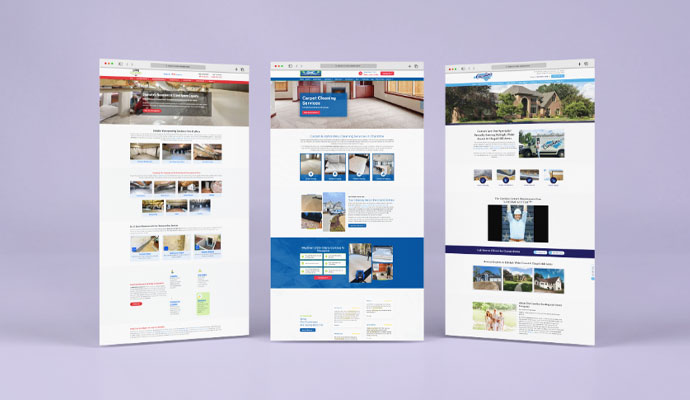 DryWorx, Carolina Roofing & Gutter and GHC Cleaning homepage