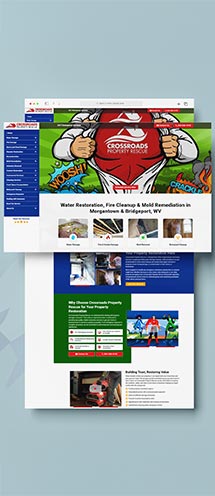 Crossroads Property Rescue company website preview