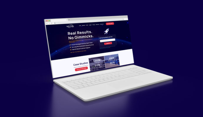 Galaxy SEO site mockup