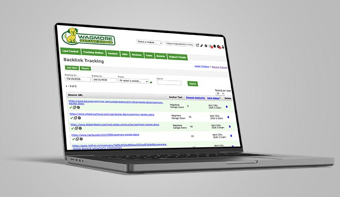 Backlink strategy for garage door companies