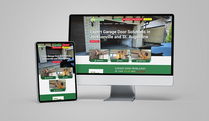 Responsive website design for garage door companies