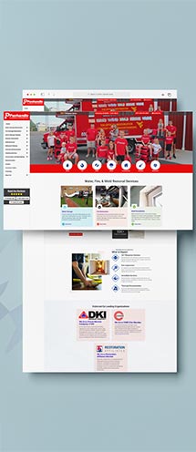 Panhandle Cleaning & Restoration company website preview