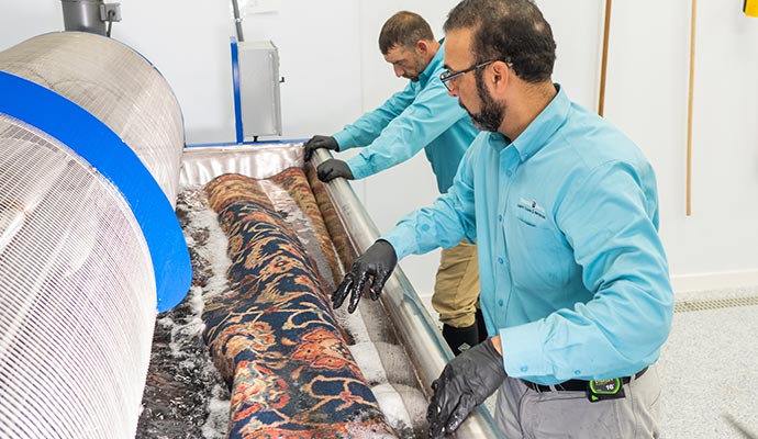 Professional rug deep cleaning service