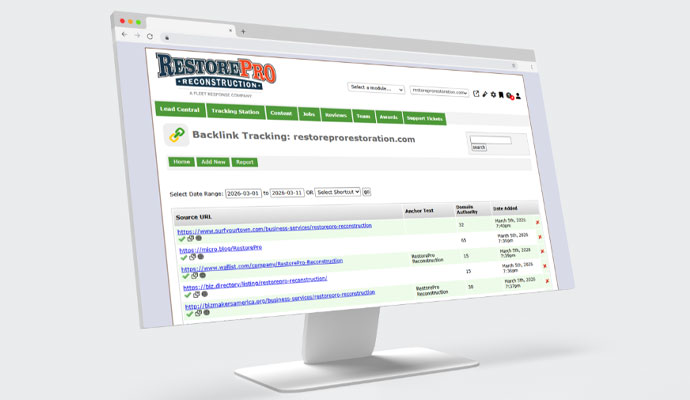 RestorePro Reconstruction backlinks on Jupiter Platform