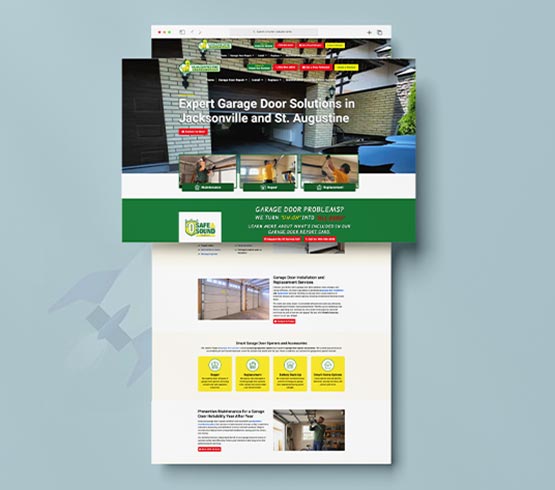 Wagmore Garage Doors website screenshot