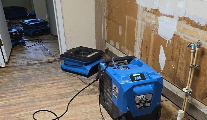 Water damage restoration equipment
