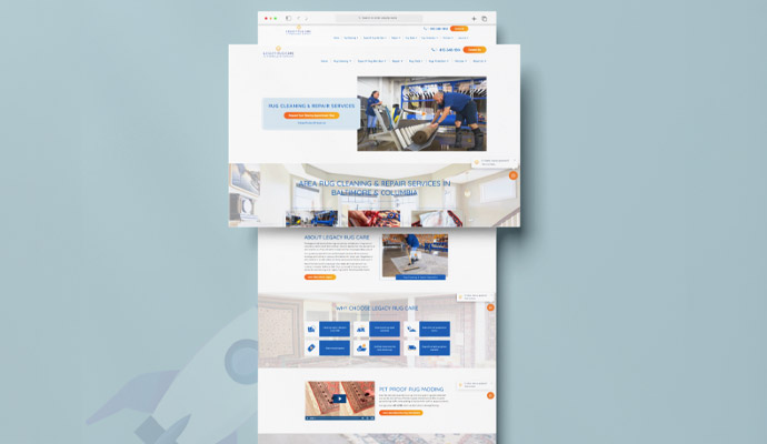 Legacy Rug Care website screenshot