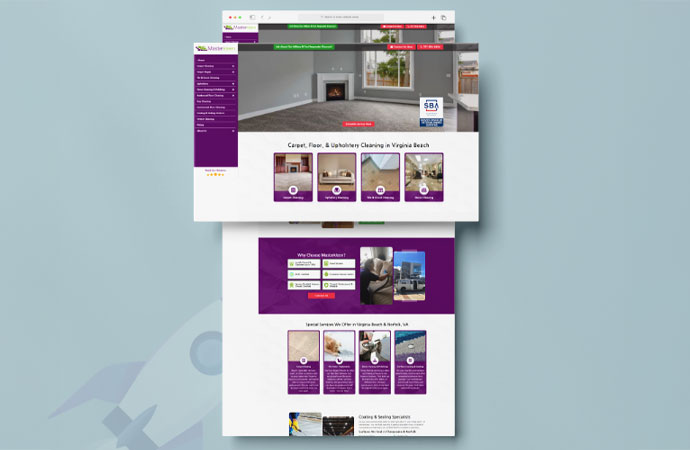 Masterkleen website screenshot