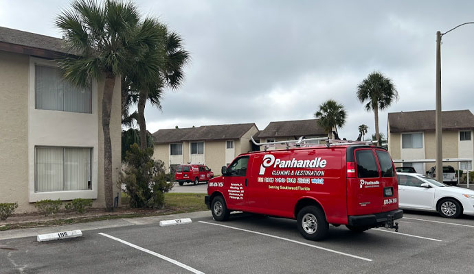 Panhandle Cleaning & Restoration service vehicle