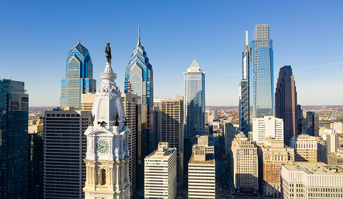 Philadelphia city skyline