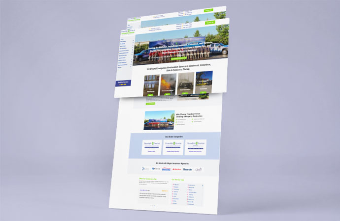 Teasdale Fenton Cleaning & Property Restoration home page