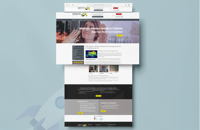 Zephyr Environmental Solutions website screenshot